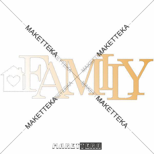 Декор "Family" слово
