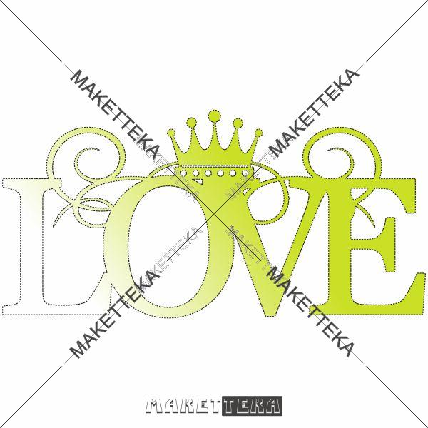 Декор "Love" корона