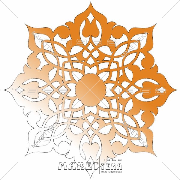 Снежинка, скатерть, узор, Snowflake, tablecloth, pattern