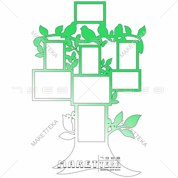 Дерево, фоторамка, птицы, Tree, photo frame, birds