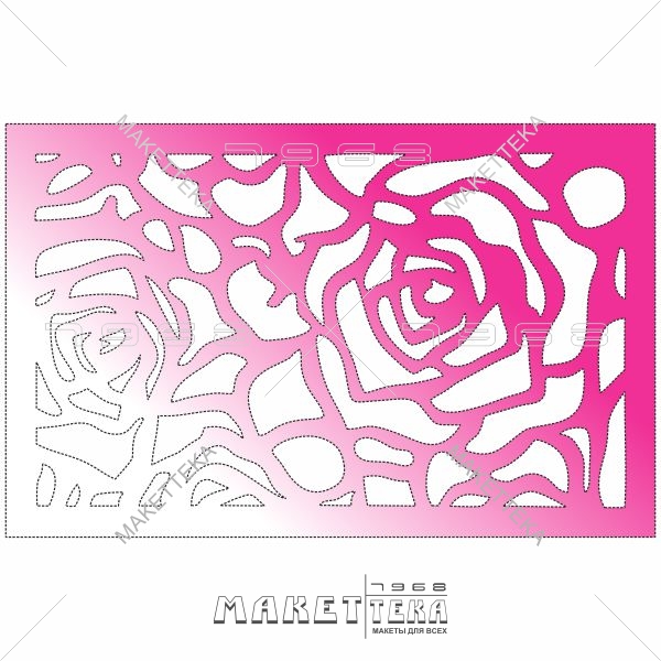Трафарет, узор, роза, бортик, забор, Stencil, pattern, rose, border, fence